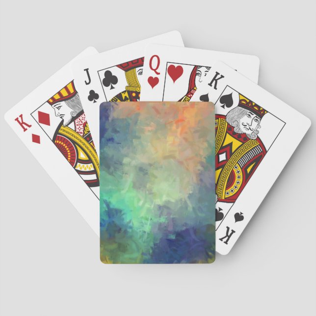 Abstrakt Färgfärg #5 Casinokort (Baksidan)