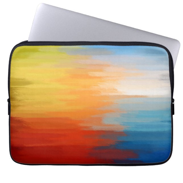 Abstrakt | Färgfull Abstrakt Artikel 18 Laptop Sleeve (Framsidan)