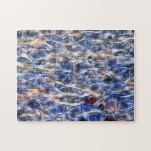 Abstrakt Färgfull bildssudd Kreativ Mönster Pussel (Horisontell)