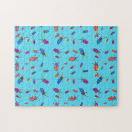 Abstrakt Färgfull Blixt Kryp Jigszawa Puzzles Pussel