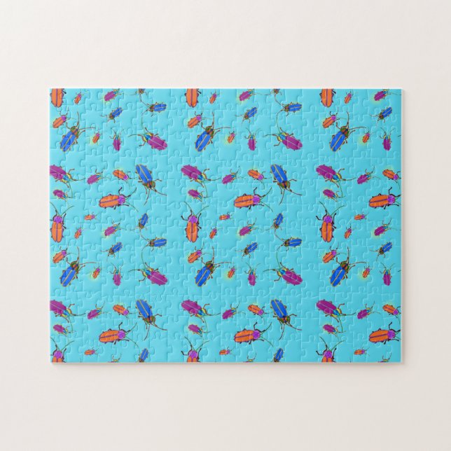 Abstrakt Färgfull Blixt Kryp Jigszawa Puzzles Pussel (Horisontell)