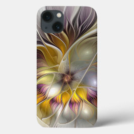 Abstrakt Färgfull Fantasy Flower Modern Fractal