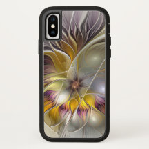 Abstrakt Färgfull Fantasy Flower Modern Fractal