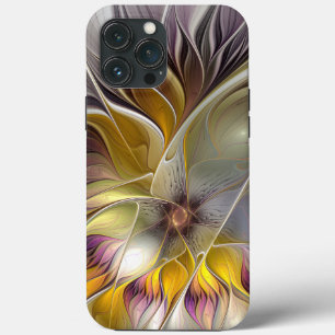 Abstrakt Färgfull Fantasy Flower Modern Fractal