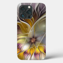 Abstrakt Färgfull Fantasy Flower Modern Fractal