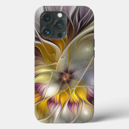Abstrakt Färgfull Fantasy Flower Modern Fractal