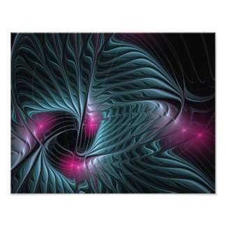 Abstrakt Färgfull fantasy Fractal Poster