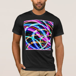 Abstrakt Färgfull Mönster Neon-design T Shirt