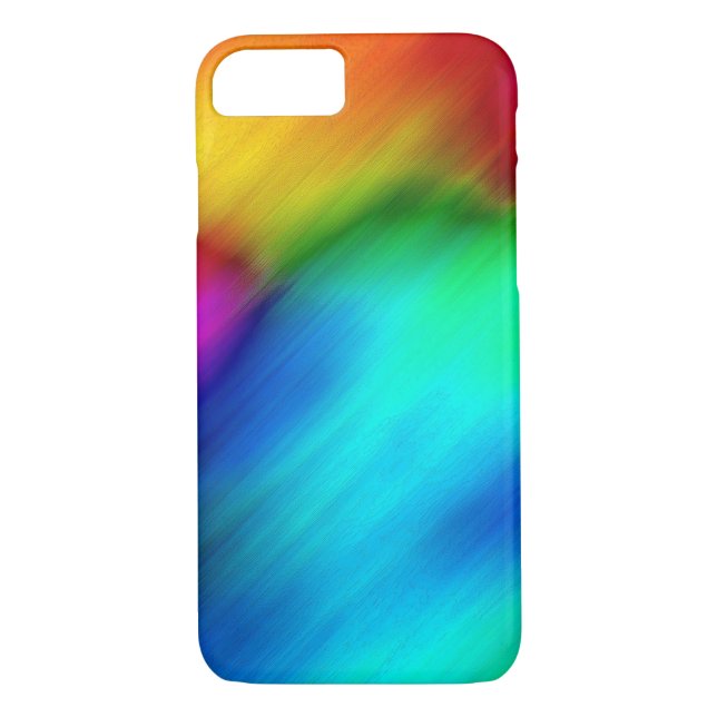 Abstrakt Färgfull regnbåge Tie Dye Case-Mate iPhone Skal (Baksida)