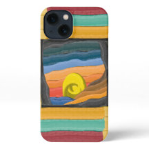 Abstrakt Färgfull solnedgång