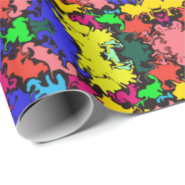 Abstrakt Färgfull wirl/halvtegel / Presentpapper