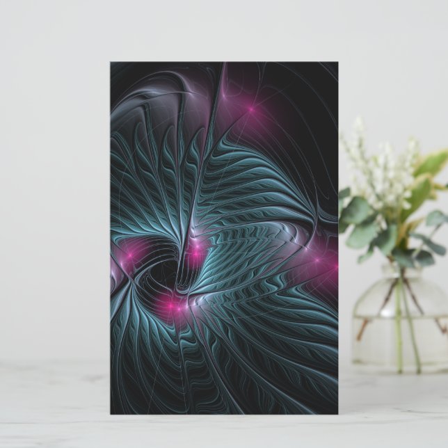 Abstrakt Färgfylld fantasy Fractal (Stående Fram)