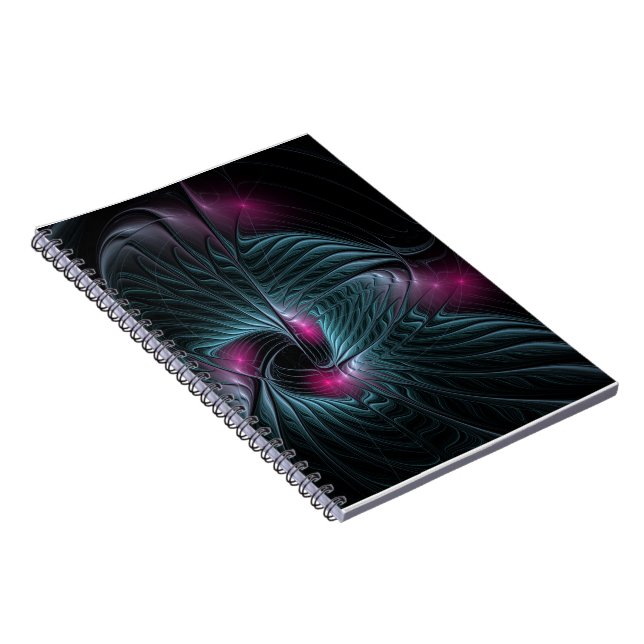Abstrakt Färgfylld fantasy Fractal Anteckningsbok (Högra Sidan)