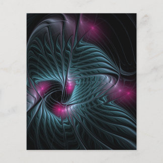 Abstrakt Färgfylld fantasy Fractal Flygblad