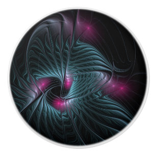 Abstrakt Färgfylld fantasy Fractal Knopp