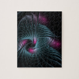 Abstrakt Färgfylld fantasy Fractal  Pussel