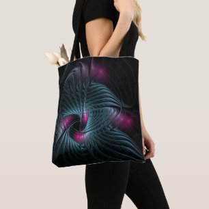 Abstrakt Färgfylld fantasy Fractal Tygkasse