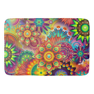 Abstrakt Färgfylld med flera rum hemma Matta eller