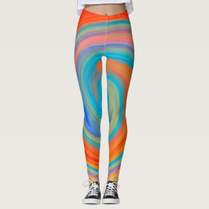 Abstrakt Färgfylld Mönster #6 Leggings