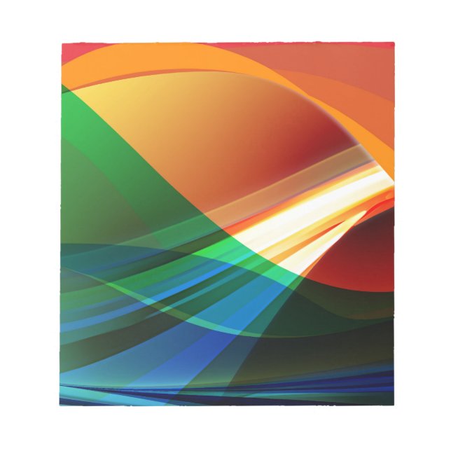 Abstrakt Färgfylld Vinkar Anteckningsblock (Framsida)