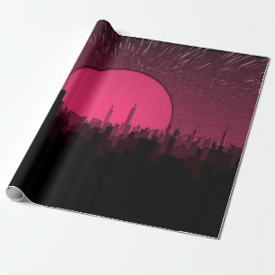 Abstrakt färgglad bakgrund. Vacker månsken  Presentpapper