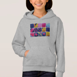 Abstrakt Färgglatt Blockmönster T Shirt