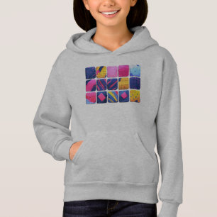 Abstrakt Färgglatt Blockmönster T Shirt
