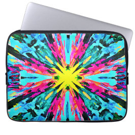 Abstrakt Färgglöd Mönster Laptop Fodral