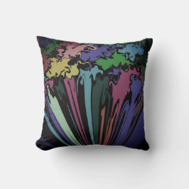 Abstrakt: färggrann tråd / nypa / fog / kudde