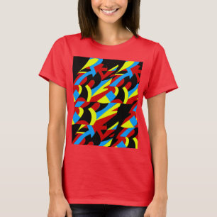 Abstrakt Färgkonst T Shirt