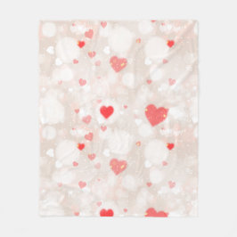 Abstrakt Färgkulor Mönster Fleecefilt