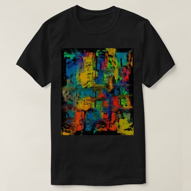 Abstrakt färglös 3D T-Shirt (Design framsida)