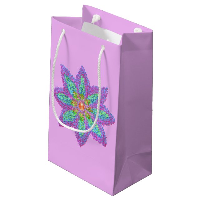 Abstrakt färglös blomma Eid (Baksidan Vinklad)