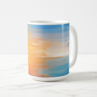 Abstrakt färglös färgtoning kaffemugg