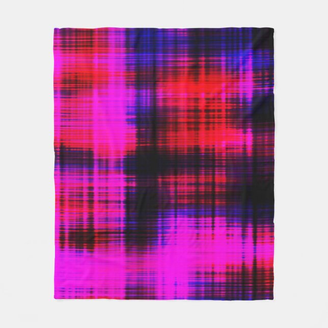 Abstrakt färglös vintage mönster fleecefilt (Framsidan)