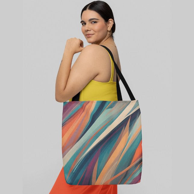 Abstrakt, färglöst diagonalt rand tygkasse (Skapare uppladdad)