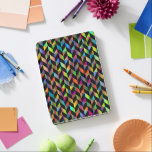Abstrakt färglöst geometriskt mönster iPad pro skydd<br><div class="desc">Abstraktens färgstarka geometriska mönster,  populär design.</div>
