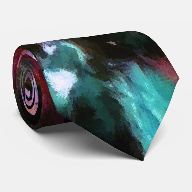 Abstrakt, färglöst mönster, ljus, elegant slips (Rullad)