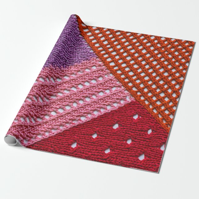 Abstrakt färglöst struktur av spoke.Knitte Presentpapper (Utrullad)