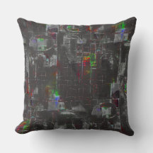 Abstrakt färglöst teckning i mörk natt under jute