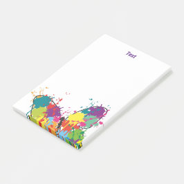 Abstrakt Färgpatron för droppfärg Post-it Block