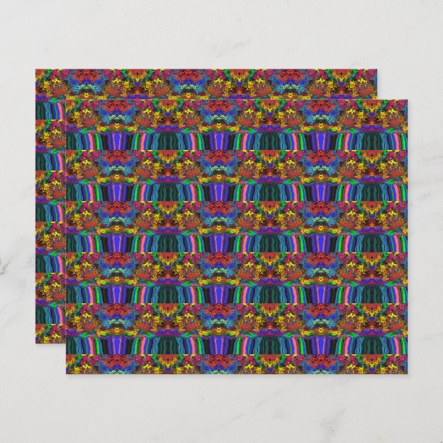 Abstrakt Färgregat / Plockat / Halvfall / (Fram/baksida)