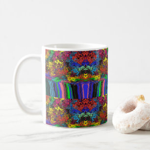 Abstrakt Färgregat / Plockat / Halvfall / Kaffemugg