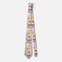 Abstrakt Färgrik Pastell Blommor Blommönster
