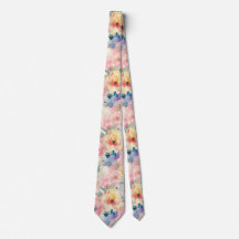 Abstrakt Färgrik Pastell Blommor Blommönster