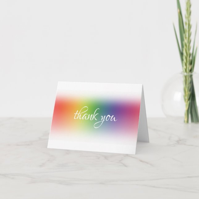 Abstrakt Färgrik Tack Hand Skrift Elegant (Framsida)