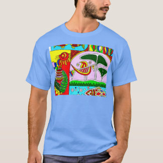 Abstrakt Färgritad konst T Shirt