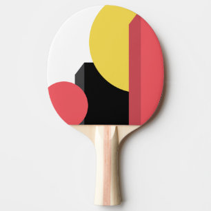 Abstrakt, färgstark, modern, enkel och levande de pingisracket