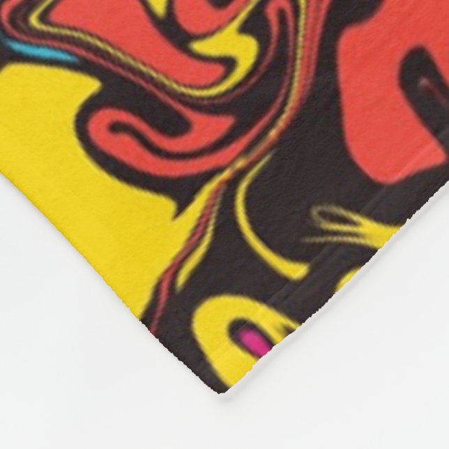 Abstrakt: färgstarka trådar / filter / filter / fleecefilt (Hörn)