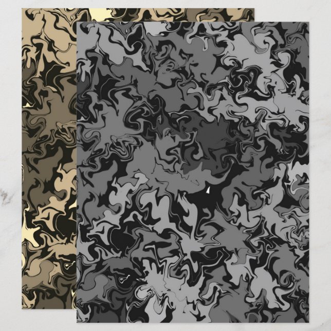 Abstrakt Färgtråd/Pappra filtrerskrapbok (Fram/baksida)